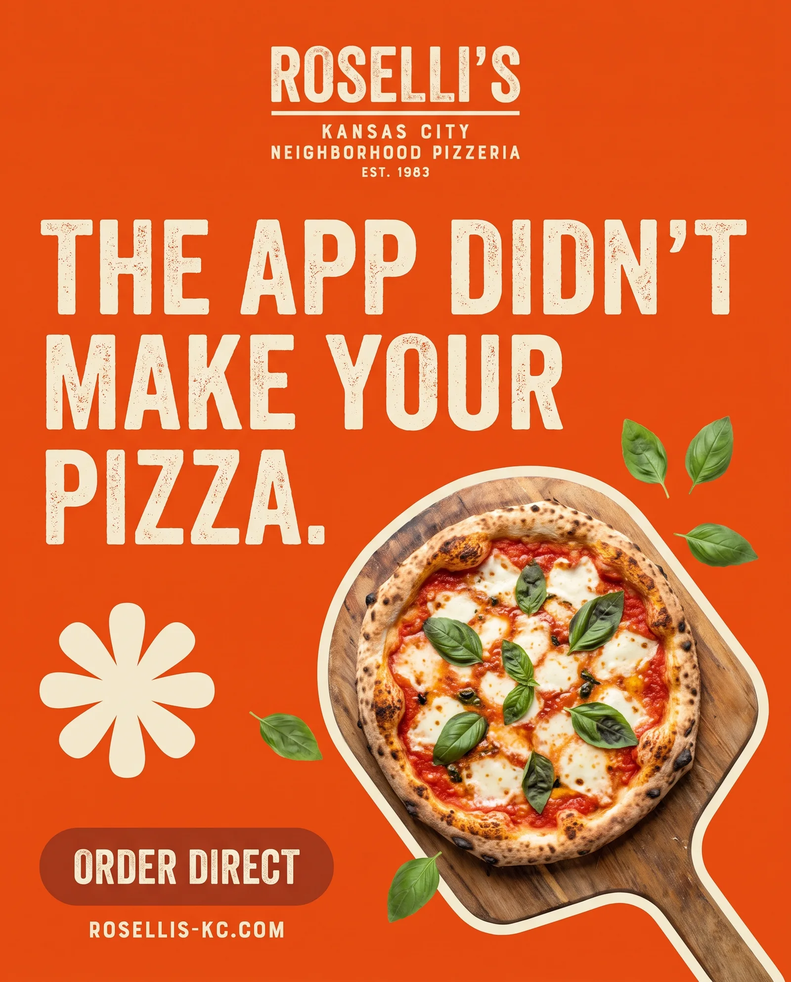 Paid-social ad for Roselli's