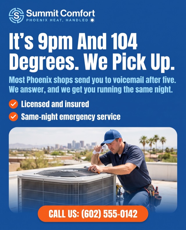 Paid-social ad for a fictional HVAC company
