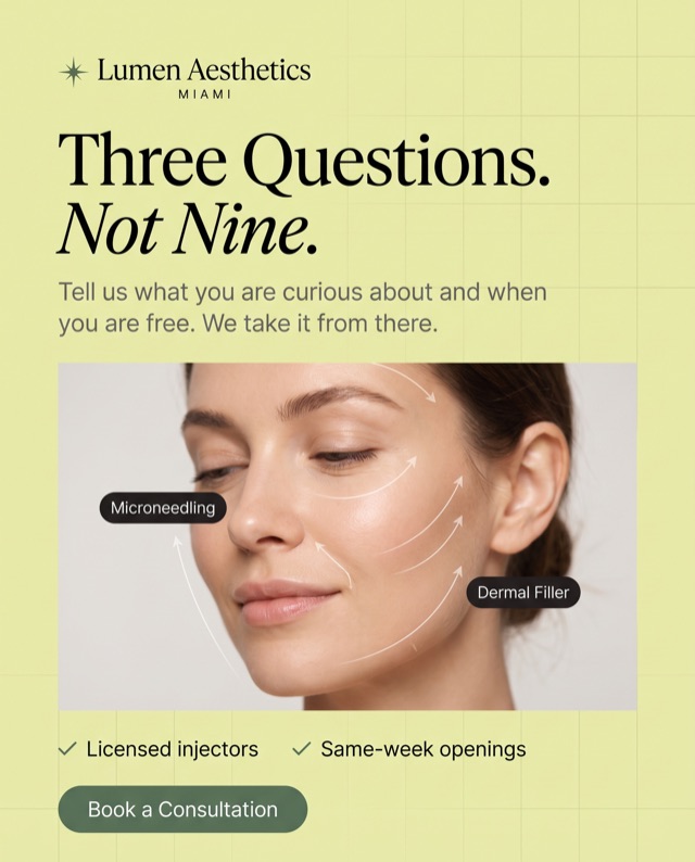 Paid-social ad for a fictional med spa