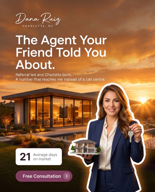 Paid-social ad for a fictional real estate agent